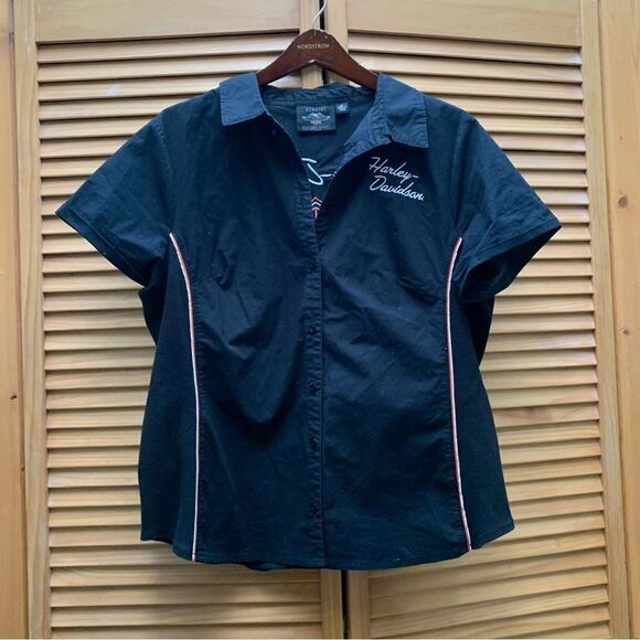 Harley-Davidson Short Sleeve Button up XXL - Picture 1 of 5